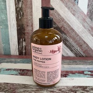 BIO ECO Cosmetics Prime Organic Professional Body Lotion Pink Pepper NEW 16.9 oz